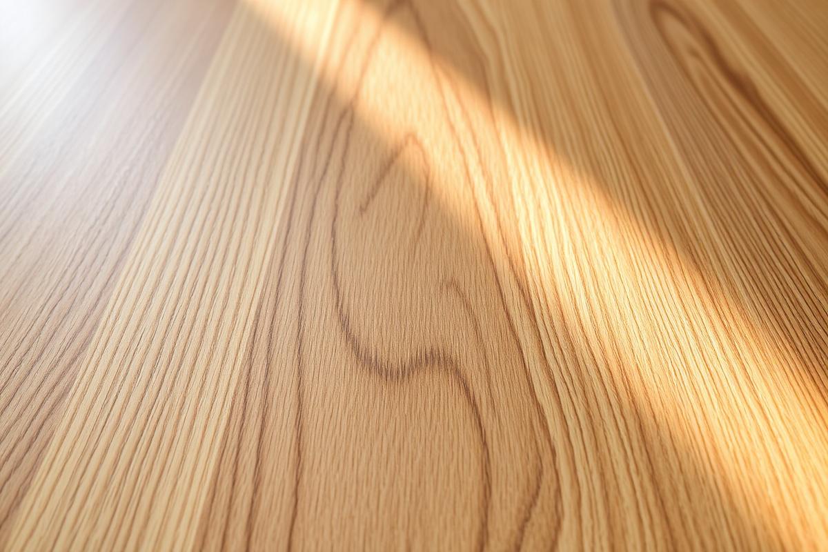 Close-up of white oak hardwood flooring grain installed by a GTA flooring contractor